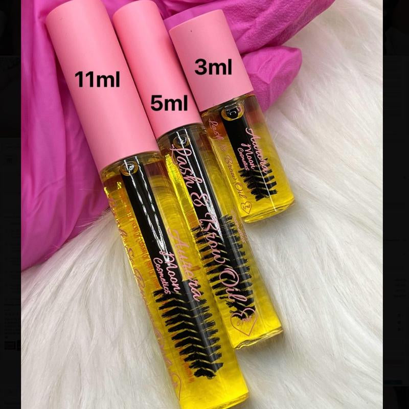 Lash & Brow Growth Oil , Serum for Eyelashes & Eyebrows | Vegan | All Natural | Prostaglandin Free | Thicker Longer Eyelashes | Natural Hexane Free Castor Oil | Rosemary Oil | Sensitive | Hydrating | Nourishing Blend