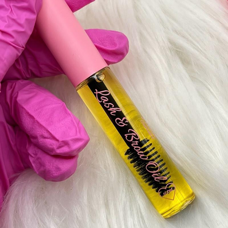 Lash & Brow Growth Oil , Serum for Eyelashes & Eyebrows | Vegan | All Natural | Prostaglandin Free | Thicker Longer Eyelashes | Natural Hexane Free Castor Oil | Rosemary Oil | Sensitive | Hydrating | Nourishing Blend