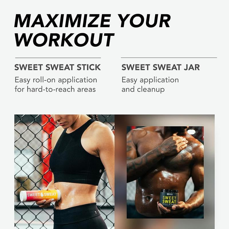 Sweet Sweat 'Workout Enhancer' Gel by Sports Research - Achieve Fitness Goals Faster, Pair with Waist Trainer to Maximize Workouts - Body Shaping Cream Body Contouring Cream