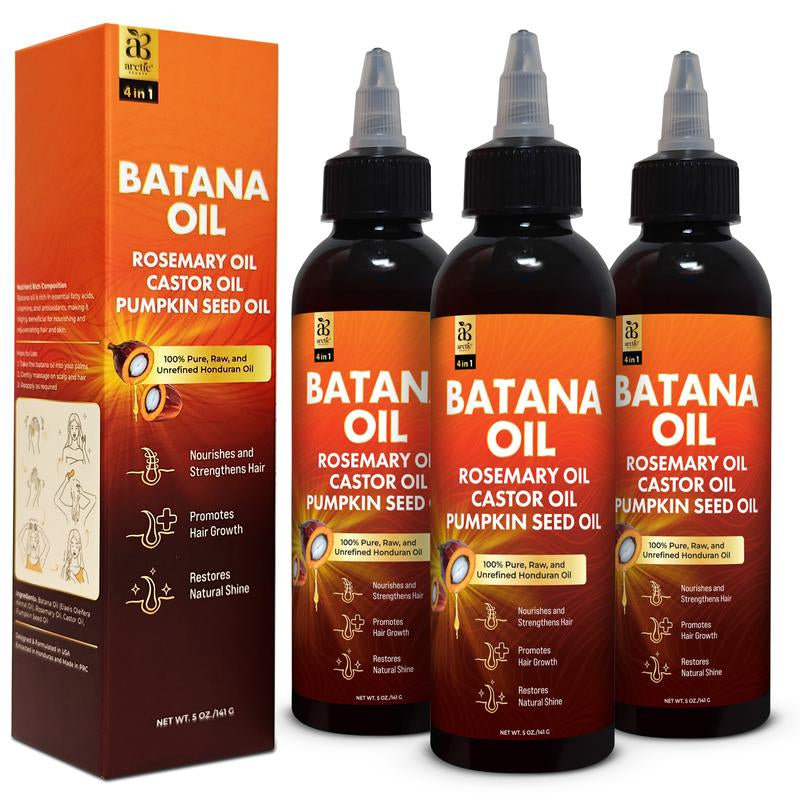 Arctic Beauty Liquid Batana Oil (5 Oz.) - with Rosemary, Castor, & Pumpkin Seed Oil - 100% Pure and Unrefined Honduran Oil - Natural Haircare