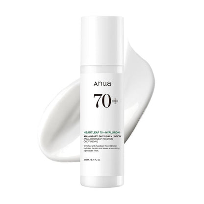 [Anua Official Shop] Heartleaf 70 Daily Lotion 6.76 Fl.Oz. (200Ml) ｜Oily-Skin Moisturizers, Comfort & Hydrate Moisturizer, Korean Skin Care