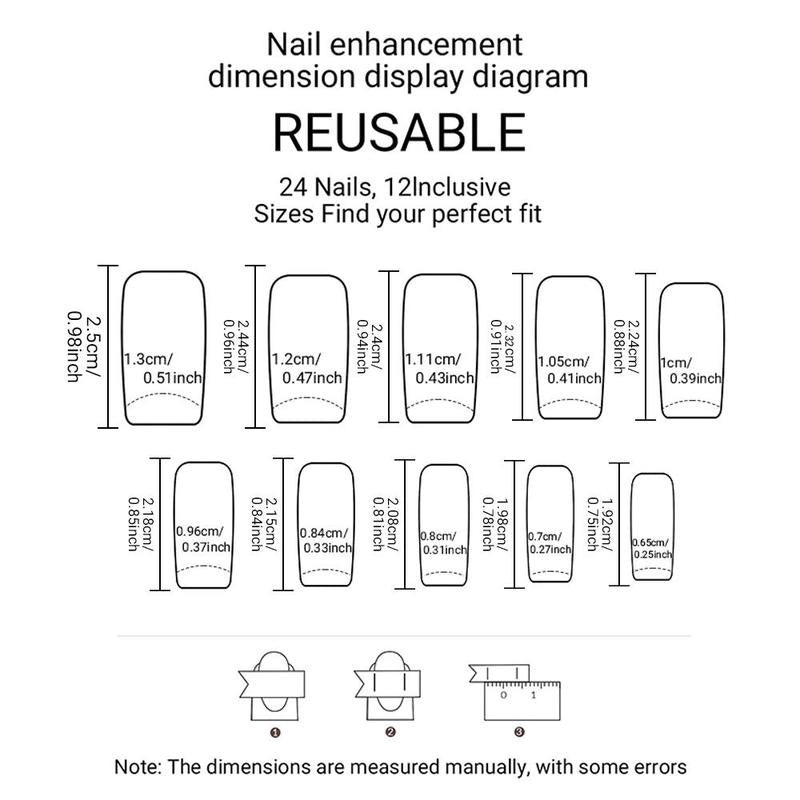 Summer Cute Bow & Floral Decor French Style Long Square Fake Nails, Removable Press on False Nail for Girls and Women, Trending Products, Nail Kit Acrylic Set, Nail Supplies, Birthday Gifts, Christmas Gift, Nail Extensions