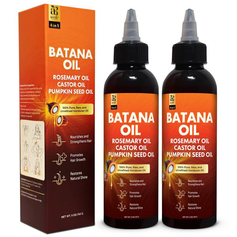 Arctic Beauty Liquid Batana Oil (5 Oz.) - with Rosemary, Castor, & Pumpkin Seed Oil - 100% Pure and Unrefined Honduran Oil - Natural Haircare
