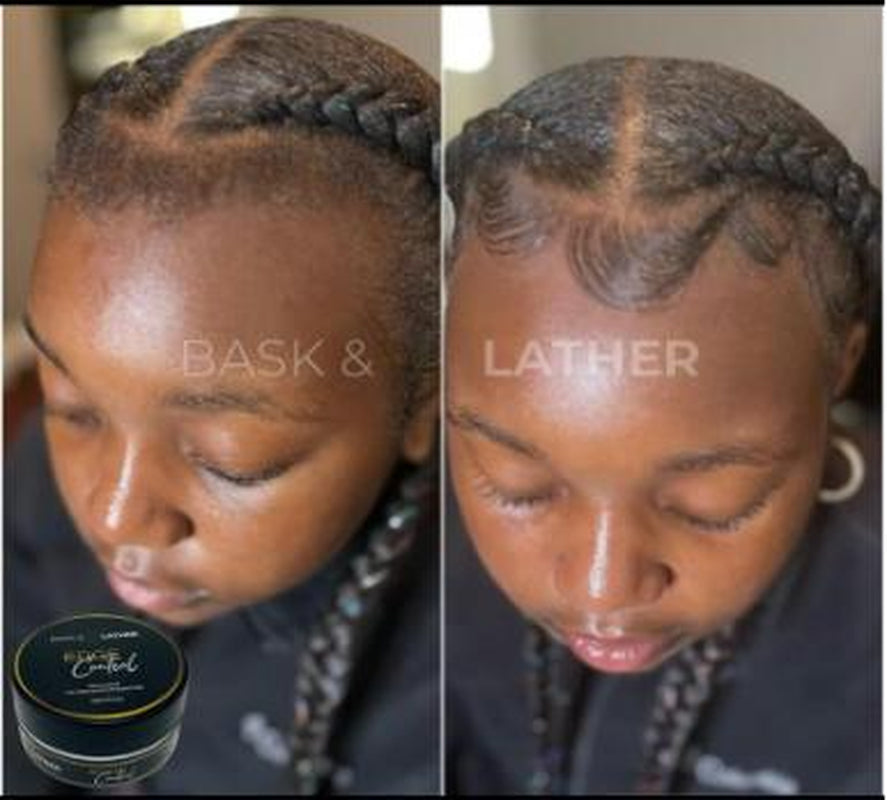 STRONG HOLD- THICK EDGES- EDGE CONTROL BASK and LATHER Gel Haircare Strong Edge