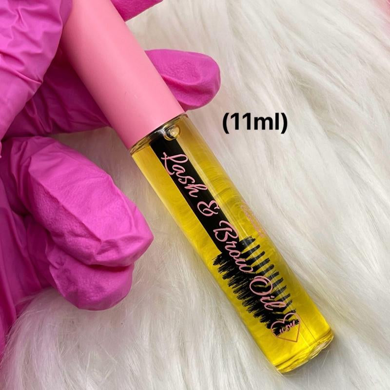 Lash & Brow Growth Oil , Serum for Eyelashes & Eyebrows | Vegan | All Natural | Prostaglandin Free | Thicker Longer Eyelashes | Natural Hexane Free Castor Oil | Rosemary Oil | Sensitive | Hydrating | Nourishing Blend