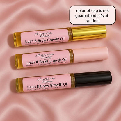 Lash & Brow Growth Oil , Serum for Eyelashes & Eyebrows | Vegan | All Natural | Prostaglandin Free | Thicker Longer Eyelashes | Natural Hexane Free Castor Oil | Rosemary Oil | Sensitive | Hydrating | Nourishing Blend